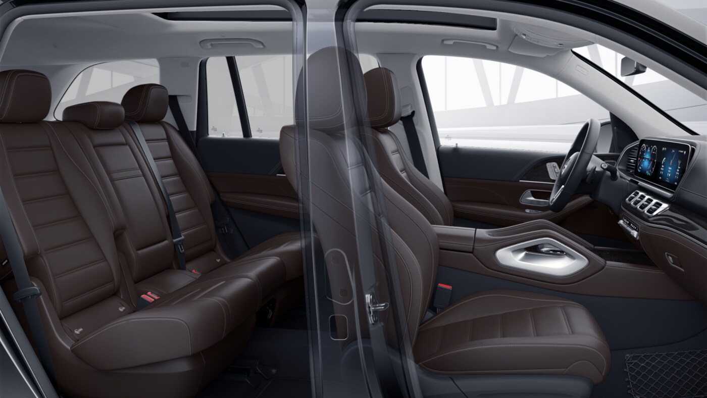  Sellerie de la Mercedes GLS - Finition Luxury avec une couleur noir