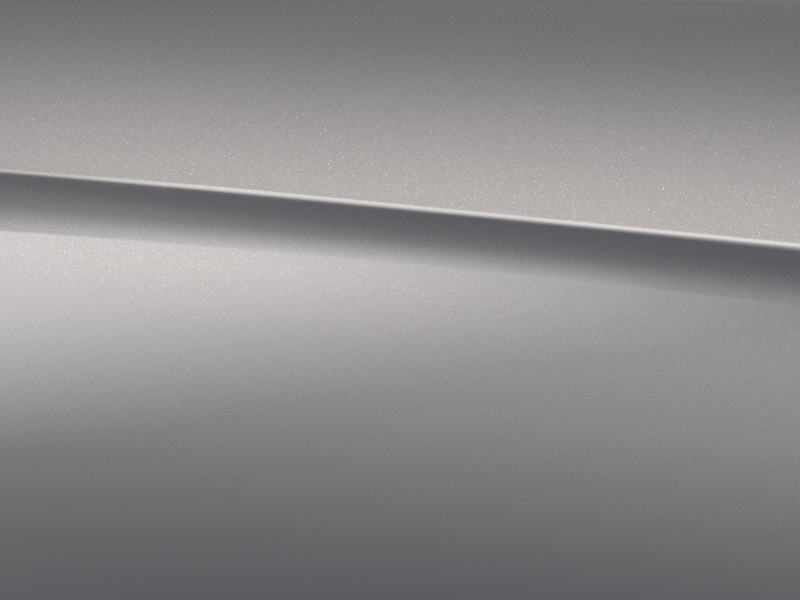 Vue de trois quarts de profil de la Mercedes GLC Coupé avec la peinture Métallisé - argent Mojave 