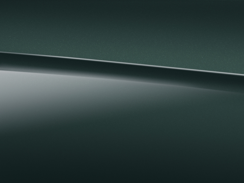 Vue de trois quarts de profil de la Mercedes-Benz classe G avec la peinture métallisé - vert périclase métallisé G manufaktur