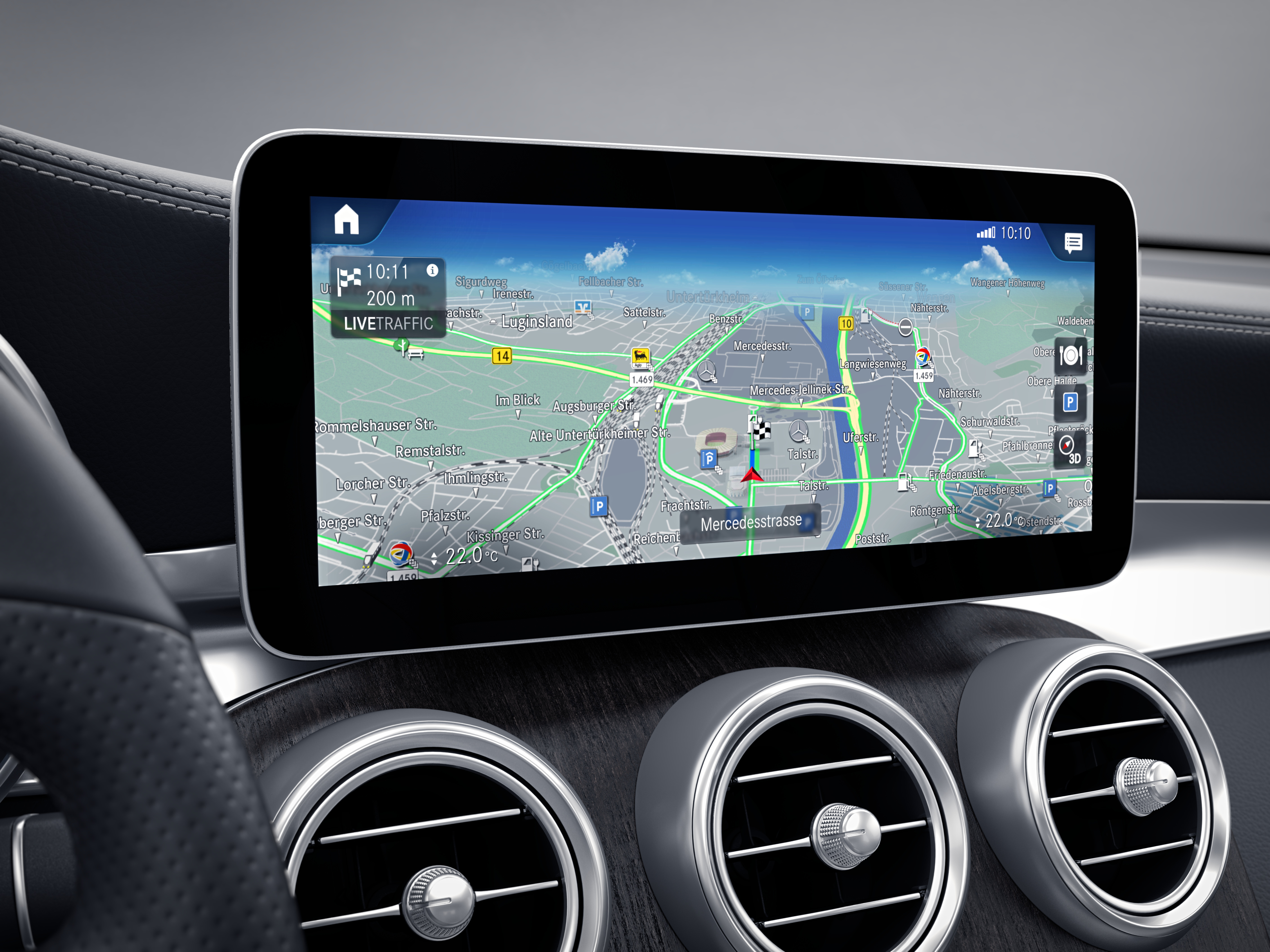 Écran tactile de la Mercedes GLC Coupé - Finition Avantgarde