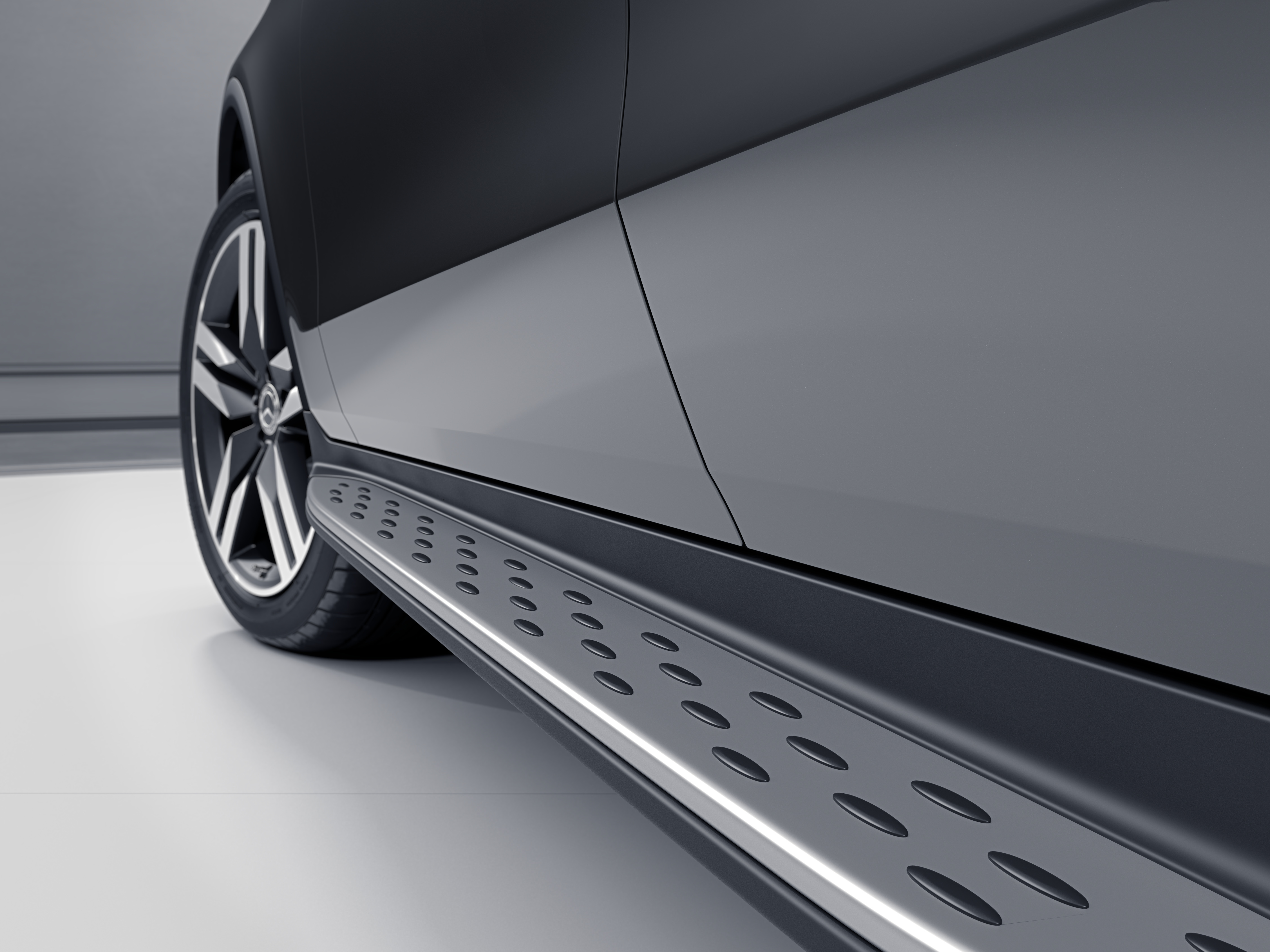 Seuil de porte de la Mercedes GLC Coupé - Finition Avantgarde 