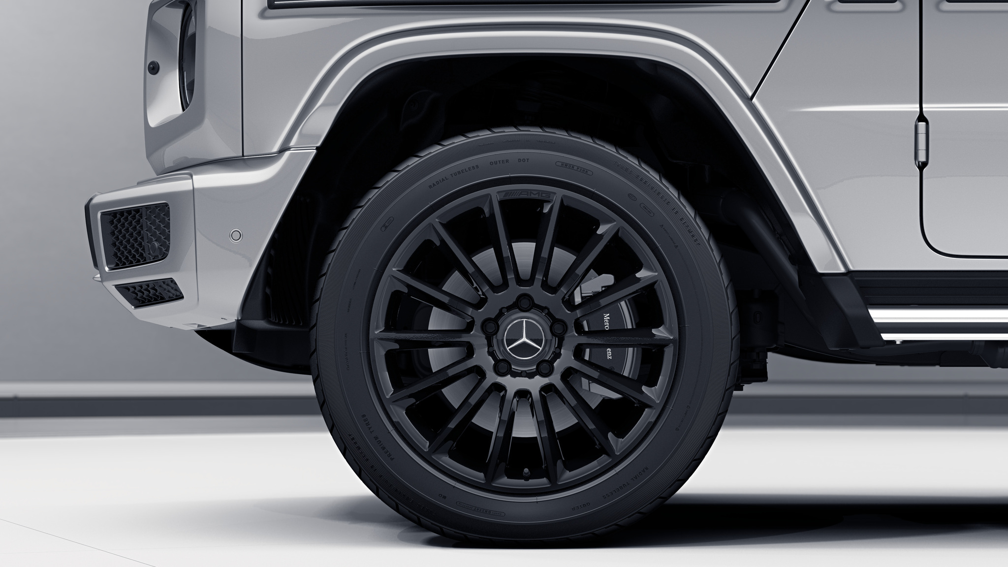 Jantes AMG 20 multibranches noirs de la Mercedes-Benz Classe G 