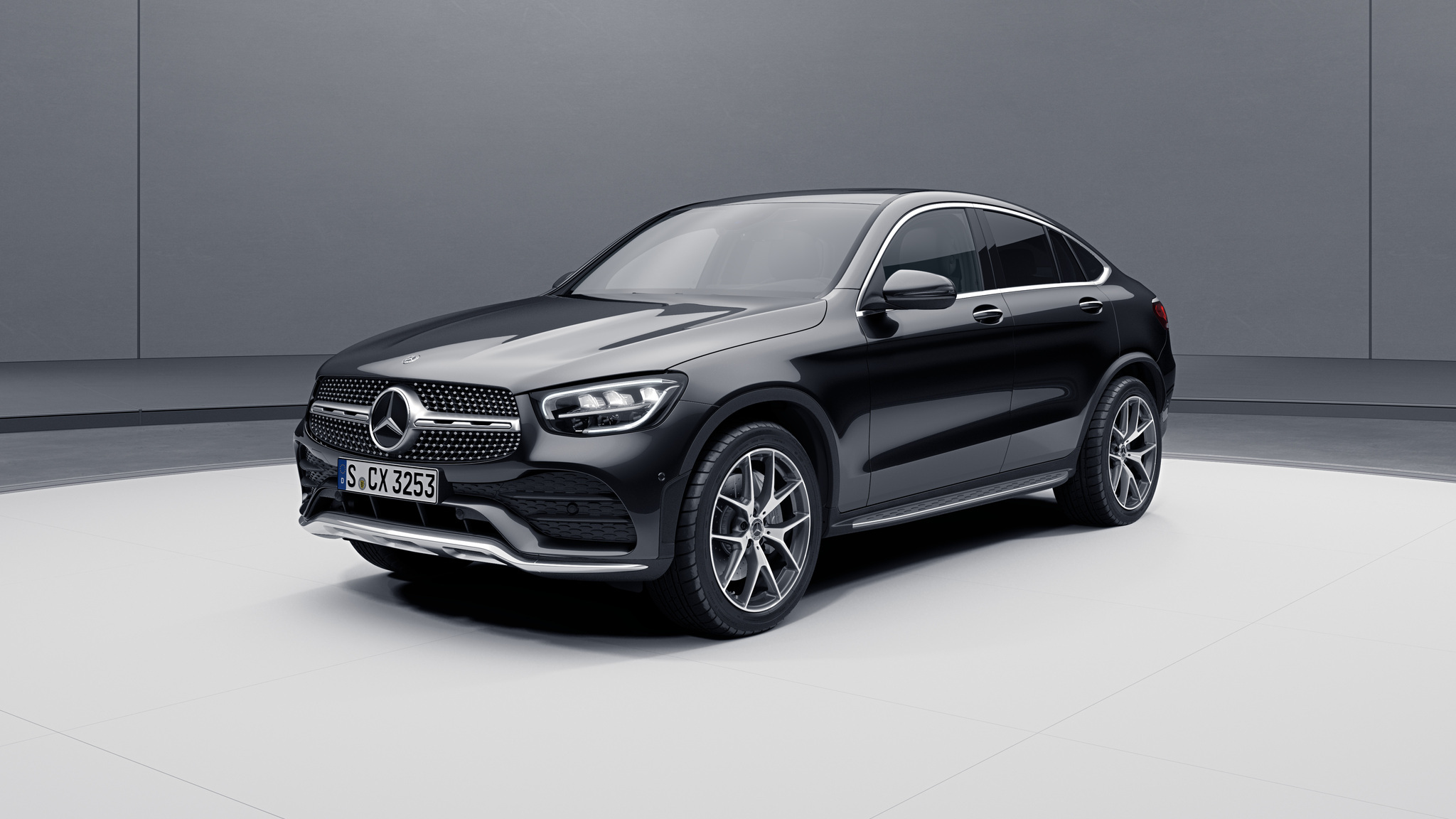 Extérieur de la Mercedes GLC Coupé - Peinture métallisée - noir obsidienne 