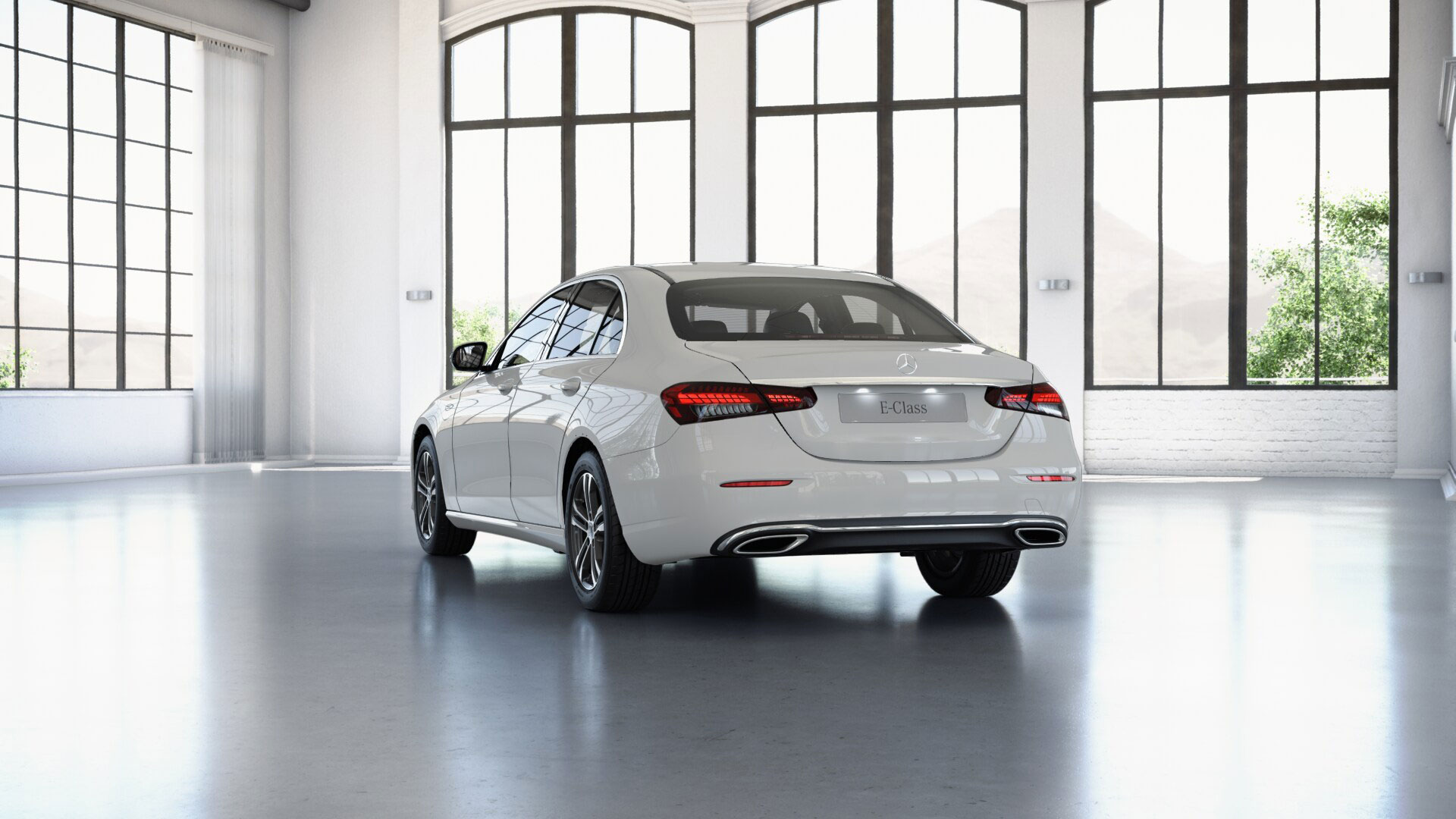 Arrière de la Mercedes Classe E Finition Business