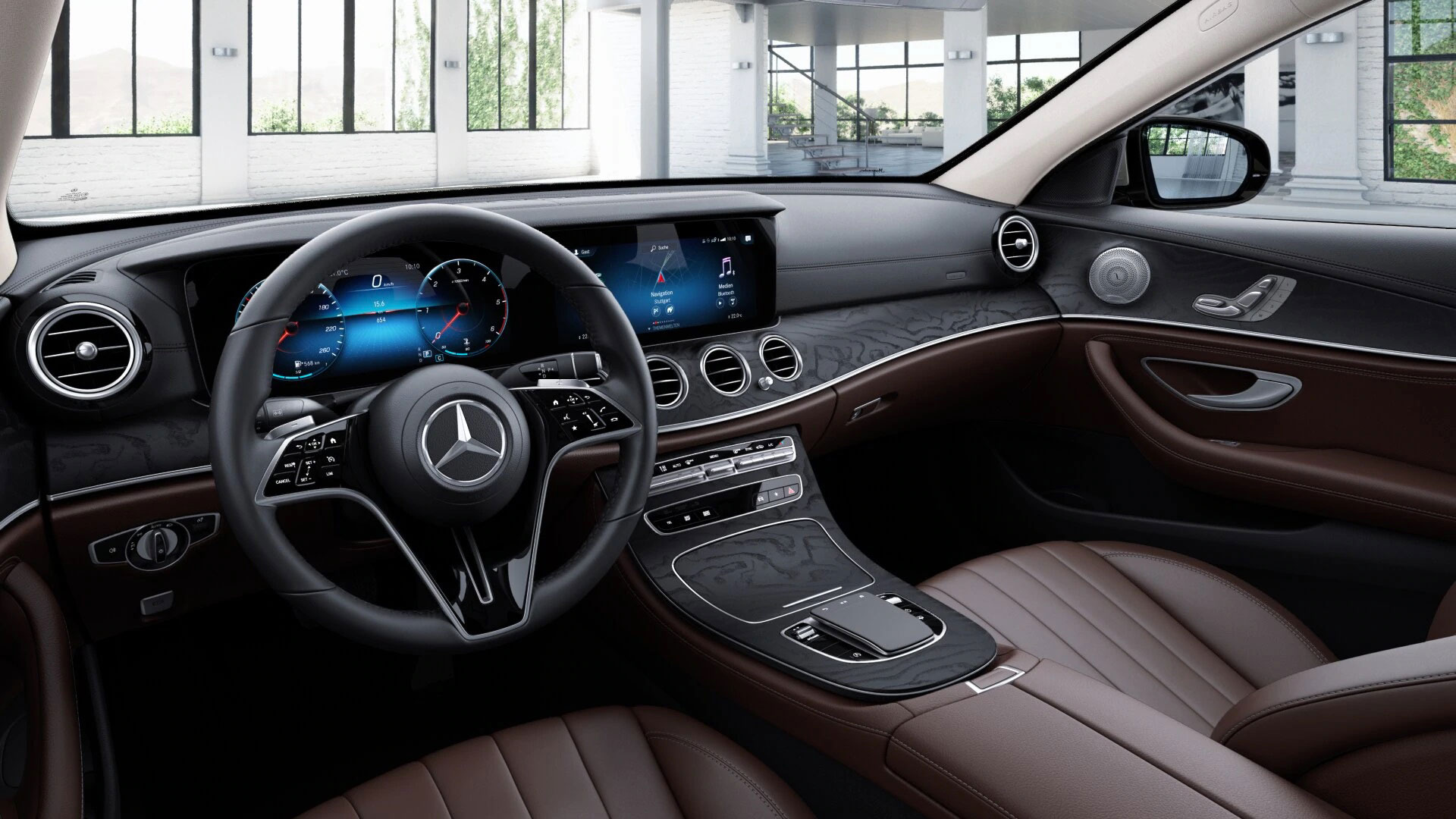 Ecran tactile de la Mercedes Classe E Finition Luxury