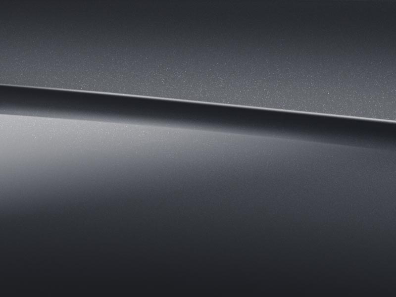 Vue de trois quarts de profil de la Mercedes-Benz Classe S Limousine avec la peinture Métallisé - Bleu Cavansite