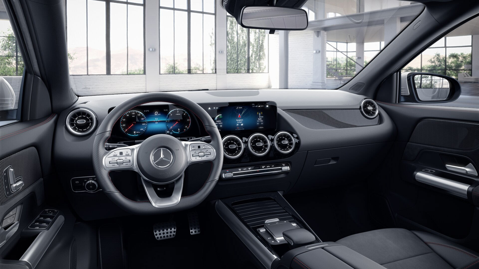Intérieur de la Mercedes GLA Finition AMG Line