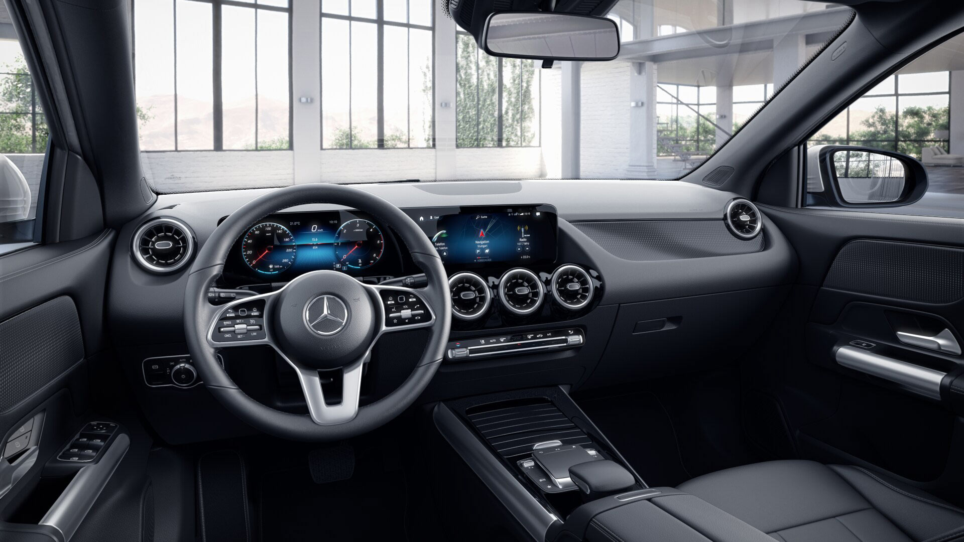 Intérieur de la Mercedes GLA Finition Style