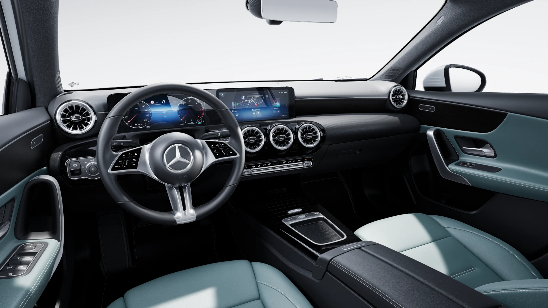 Intérieur de la Mercedes Classe A Finition Style